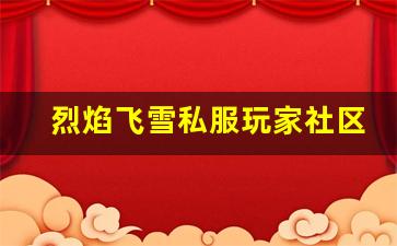 烈焰飞雪私服玩家社区的魅力与互动